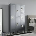 thumbnail image 4 of KAER Metal Locker with 1 Doors 66“ Storage Locker for Employees andstudent with Card Slot Lockable Steel Locker for School Gym Home Office Staff, 4 of 8