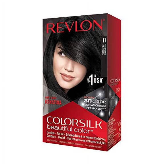 Revlon ColorSilk Beautiful Color, Soft Black [11] 1 ea ( Pack of 3)
