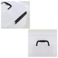 thumbnail image 4 of EudokkyNA 6 Packs 10 L Latching Box Container with Lid, Clear Plastic Bins with Handles, 4 of 7