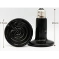 thumbnail image 2 of Jinsinto Heat Lamp, Heat Bulb, Infrared Heat Lamp, Ceramic Heat Lamp, 100W Infrared Heat Lamp for Amphibian/ Reptile/ Chick/ Snake/ Tortoise (Pack of 2), 2 of 4
