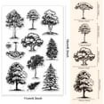 thumbnail image 2 of 1 Sheet Clear Stamp Woods Trees Background Transparent Rubber Stamps Reusable Silicone Clear Stamp Seals for Card Making Decoration DIY Scrapbooking Album Decor Craft colorful, 2 of 9
