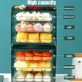 thumbnail image 4 of Kitchen Vegetable Racks 3-Layer Portable Kitchen Shelf Non-Slip Washable Countertop Vegetable Trays for Hot Pot Vegetable and Fruit Storage Box,Blue, 4 of 7
