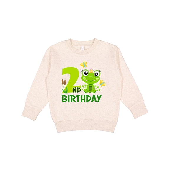 Inktastic 2nd Birthday Princess Frog Toddler Sweatshirt