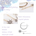 thumbnail image 3 of Juego de pinzas para el cabello de cristal con hexagrama de estrella y luna, accesorios decorativos para el cabello para mujer, 3 of 5