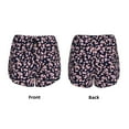 thumbnail image 6 of Uemuo Flower Pattern Women's Athletic Shorts High Waisted Running Shorts with Liner Pockets Gym Elastic Workout Shorts-Small, 6 of 9