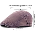 thumbnail image 7 of Newsboy Cap for Men Adjustable Flat Ivy Gatsby Cabbie Driving Hat Breathable Denim Cotton Golf Cap, 7 of 7