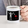 thumbnail image 6 of CafePress - Blackbeard Flag Mug - 11 oz Ceramic Mug - Novelty Coffee Tea Cup, 6 of 6