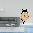 thumbnail image 2 of Escritorio redondo de casa de muñecas,Muebles de mesa redonda en miniatura para casa de muñecas 1 12,Reloj de pared,Reloj de pared decorativo para baño y dormitorio.,Reloj de pared de gato, 2 of 7