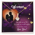 thumbnail image 2 of To My Girlfriend  You Light up my Life Alluring Ribbon Necklace Message Card, 2 of 20