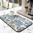 thumbnail image 2 of 2 Pack Washable Rubber Multicolored Flower Leaves Dish Drying Mats for Kitchen Counter Home Large Coffee Bar Pad Accessories and Decor for Utensils Stemware (2pcs 19.5''x12''), 2 of 6