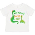 thumbnail image 3 of Inktastic My Nanny Loves Me Grandson Dinosaur Boys Toddler T-Shirt, 3 of 5