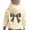 Beige, variant on Girls Boys Graphic Hoodie Long Sleeve Soft Crewneck Pullover Cute Kids Top