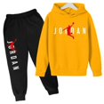 thumbnail image 3 of Conjuntos de chándal para niños, ropa para bebés, niños y niñas, trajes deportivos de moda, sudaderas con capucha y pantalones, chaqueta de marca, ropa para niños, 3 of 5