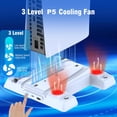 thumbnail image 2 of Game Console Charging Dock with Cooling Fans & Disc Storage – for PS5/PS5 PRO/PS5 Slim Disc & Digital Editions, Dual Controller Charging Station, 11 Disc Slots-White, 2 of 7