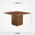 thumbnail image 3 of Mesa Café Claro Con Plato Janeiro 136x136 cm Loomber, 3 of 8