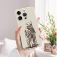 thumbnail image 2 of ¡Muestre su lado divertido con esta llamativa funda plateada mate con diseño de dibujos animados para iPhone 15 Pro Max 14 13 12 Pro 11!, 2 of 4