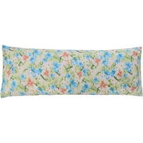 Elegant Comfort Ultra Soft Set of 2 Floral Pint Pillowcases - 1500 Series Microfiber, Soft and Smooth Hidden Zipper Closure 2-Piece Pillow Covers - Body Pillowcase, Magnolia