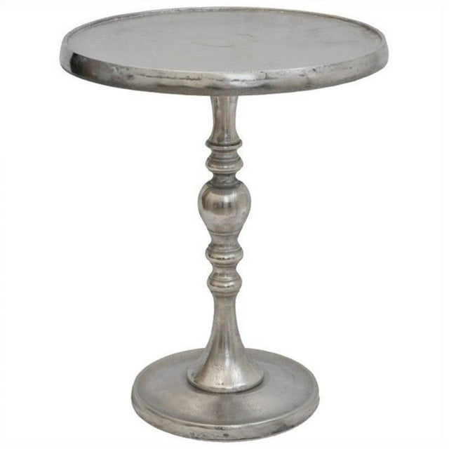 Ren-Wil 1533-TA034 Table Ronde Décorative Romina en Chrome