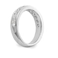 thumbnail image 6 of Solid 14K White Gold Eleven Stone Diamond Channel Set Wedding Band Ring Size 7.5 (.99 cttw.), 6 of 8