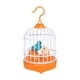 thumbnail image 3 of Pájaro cantor en jaula, loro revoloteando, juguetes con luces LED incorporadas, decoración de habitación Naranja, 3 of 9