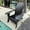Black, variant on Adirondack Chair with Comfortable Sloping Seat / For Patio and Poolside / Made of Hardwood
