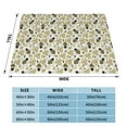 thumbnail image 4 of XMXT Throw Blanket, Cartoon Bees Fun Print Machine Washable Blankets for Sofa, 80 x 60 inches, 4 of 9