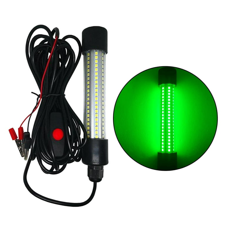 Bright 1900 Lumens 12V Underwater LED Fishing Light: Powerful Lure Fish  Lamp Submersible Fishing Lights in Fresh And 126-bead Green