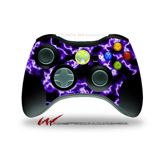 Electrify Purple - Decal Style Skin fits Microsoft XBOX 360 Wireless Controller (CONTROLLER NOT INCLUDED) by WraptorSkinz