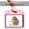 thumbnail image 5 of TECH CIRCLE Kids Case for iPad 9.7 Inch 6th/5th Gen 2018/2017 & iPad Air 2/1 & iPad Pro 9.7,Panda Shockproof Rugged Lightweight Pencil Holder Convertible Handles Stand Kids Friendly Case,Pink, 5 of 7