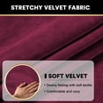 thumbnail image 5 of Velvet Stretch Couch Cushion Cover Plush Cushion Slipcover for Chair Sofa Cushion Furniture Protector Seat Cushion Sofa Cover Set of 3, 5 of 9
