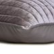 thumbnail image 4 of Fundas de cojín decorativas HomeCentric, color violeta, 35 x 35 cm (14 x 14 pulgadas), de terciopelo y satén, a rayas, con diseño patchwork y acolchado, para sofá, estilo moderno a rayas - Terciopelo, 4 of 6