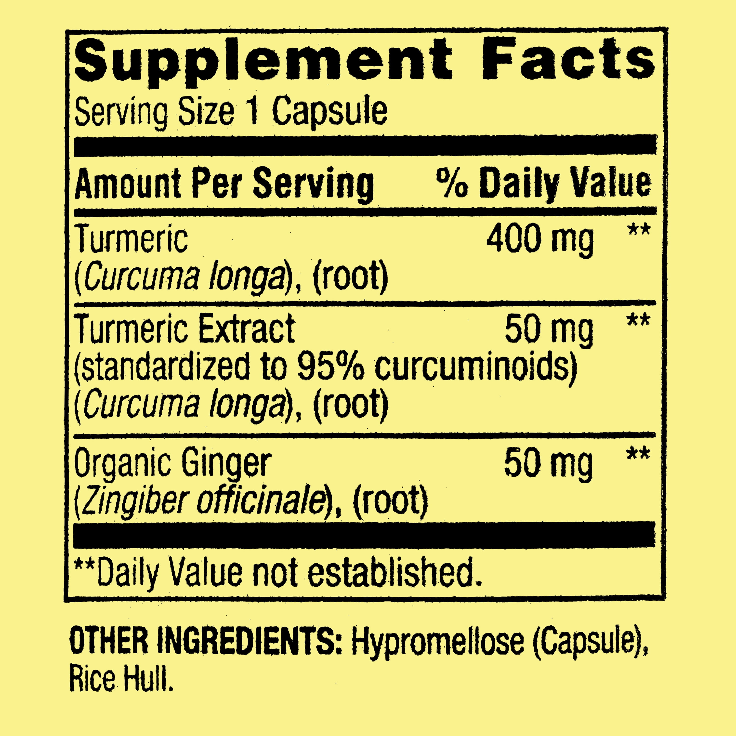 SV Turmeric Curcumin 500mg 45ct
