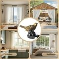 thumbnail image 6 of NestE Vintage Gold Curtain Rod 36 to 168 Inches Curtain Rods for Windows Adjustable Drapery Rod with Bird Finials Heavy Duty Curtains Rods for Living Room, 6 of 17