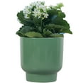 thumbnail image 2 of Mainstays Small 6in Round Petra Green Ceramic Planter, 2 of 6