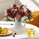 thumbnail image 5 of Paquete De Asas De Plástico 2 ramos de rosas artificiales de plástico color burdeos, flores falsas para decoración de bodas y hogares. Rkxzt, 5 of 8