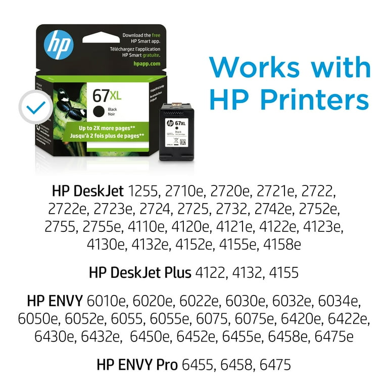 HP 67XL Original High Yield Inkjet Ink Cartridge - Black - 1 Each - 240 Pages HP 67XL Original High Yield Inkjet Ink Cartridge - Black - 1 Each - 240 Pages