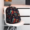 thumbnail image 6 of Daiia Paisley1 School Backpack for Men Women, Unisex Large Waterproof Bookbag Schoolbag Casual Daypack for High School/College/Teens/Travel/Work Black, 6 of 8