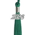 thumbnail image 2 of Endea Graduation Emerald Green Graduation Tassel with Silver Date Drop, 2 of 2