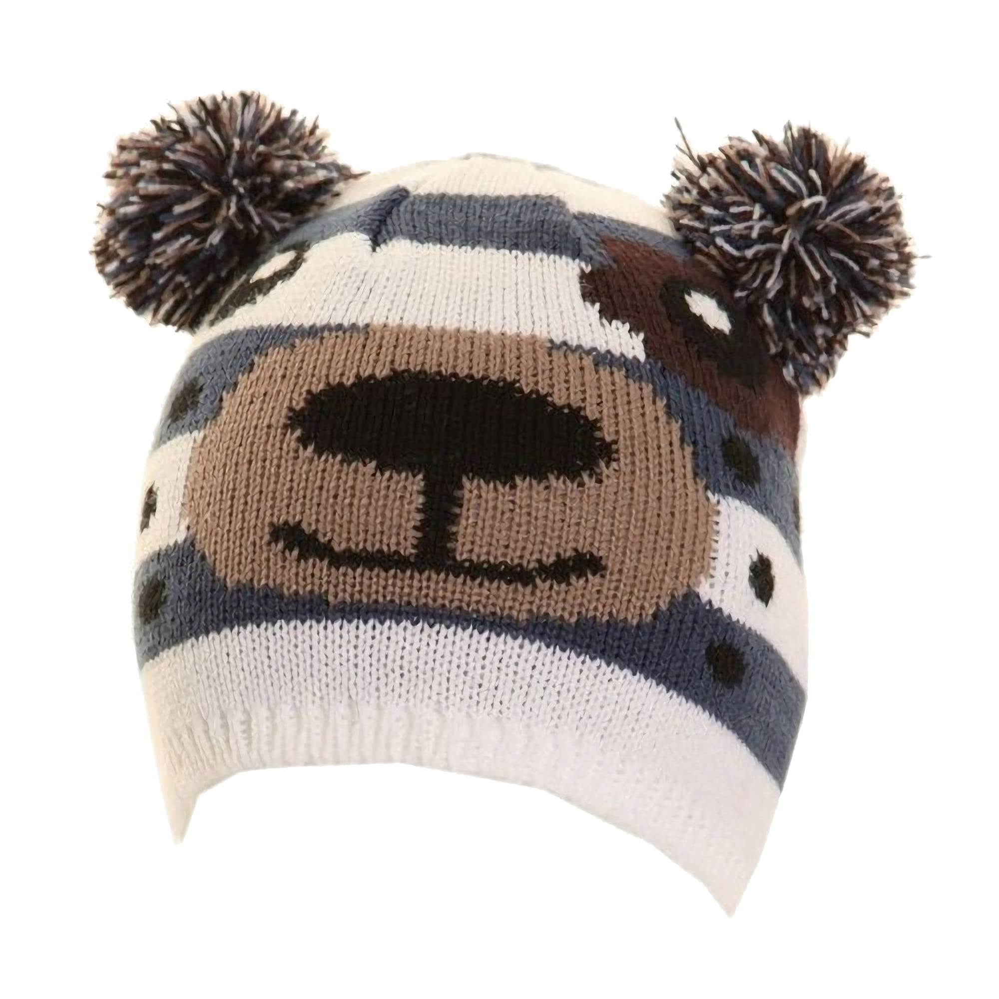 Childrens/Kids Novelty Animal Winter Ski Hat With PomPom Ears