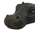 thumbnail image 7 of Novelty Floating Hippo Head Ornaments Realistic Animals Statue for Swimming Pool Mouth Closed, 7 of 7