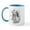 White/Blue Inside, variant on CafePress - Dancing Dragons Mug - 11 oz Ceramic Mug - Novelty Coffee Tea Cup