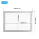 thumbnail image 2 of Marco de fotos magnético Uxcell 6x8, 8 piezas, marco magnético A5, marcos de fotos autoadhesivos reutilizables para refrigerador, ventana, pared, plateado, 2 of 7