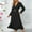 Black Dresses for Women, variant on SMihono Fashion Womens Elegant Dresses Trendy Long Sleeve Wrap V Neck Maxi Dresses Flowy Pleated Dresses Formal Cocktail Dresses with Belt Green 8