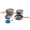 Feast4-orange, variant on Feast Outdoor Camping Cookware Set Portable Stackable Cooking Pot And Pan Kit With Kettle Saucepans Spatula For Hiking Fishing Backpacking
