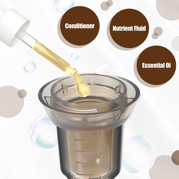 Vogacara Cepillo de masaje para el cuero cabelludo que nutre el cabello para obtener resultados óptimos, aplicador de raíz de cabello para Ayudas para vestirse con gancho de botón negro