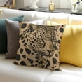 thumbnail image 3 of BANET Leopard Skin Throw Pillow Cover Decorative Square Pillowcase Throw Cushion Case for Bedroom, Living Room, Sofa, Couch and Bed 12x12in, 3 of 5