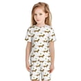 thumbnail image 2 of Picia Dachshund Going To Play Tennis Printed Boys' Kids-PJ Snug Fit Cotton Short Sleeve Top and Shorts 2 Piece Pajama Set-Small, 2 of 9