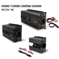thumbnail image 2 of Car Inverter 500W-2600W Peak Power DC12V-AC 50Hz Transformer Inversor ,Easy to Use, 2 of 5