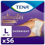 Tena Intimates Incontinence Overnight Underwear for Women, Size Large, 56 ct