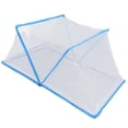 thumbnail image 2 of Tienda de campaña con mosquitera, plegable, portátil, ventilada, para dormitorio de verano, para bebés, niños y estudiantes, color azul, 2 of 14